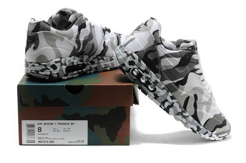 Air Max 87 Chaussures Hommes Jungle numerique camouflage armee Blanc Gris (2)